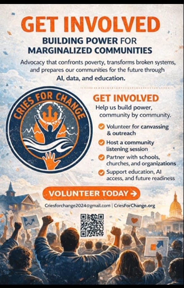 Get Involved with Cries For Change PAC